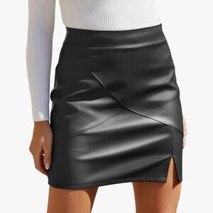 NWT Faux Leather Skirt
